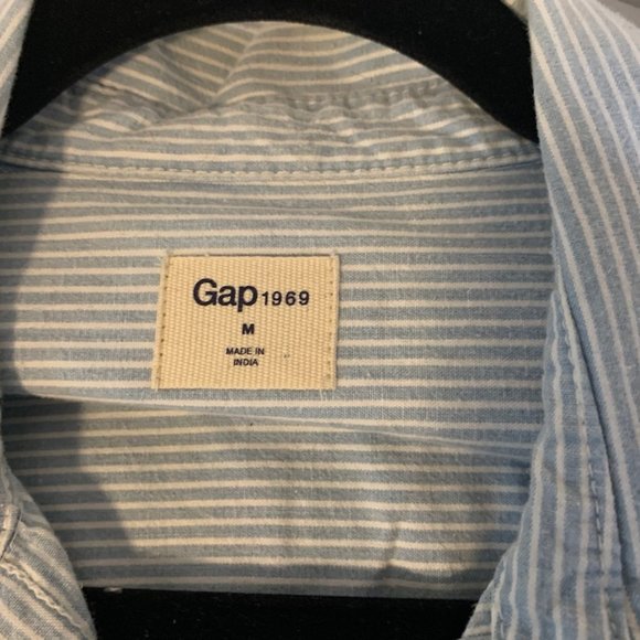 GAP Shirtdress in Engineer Stripe Chambray - Picture 4 of 5